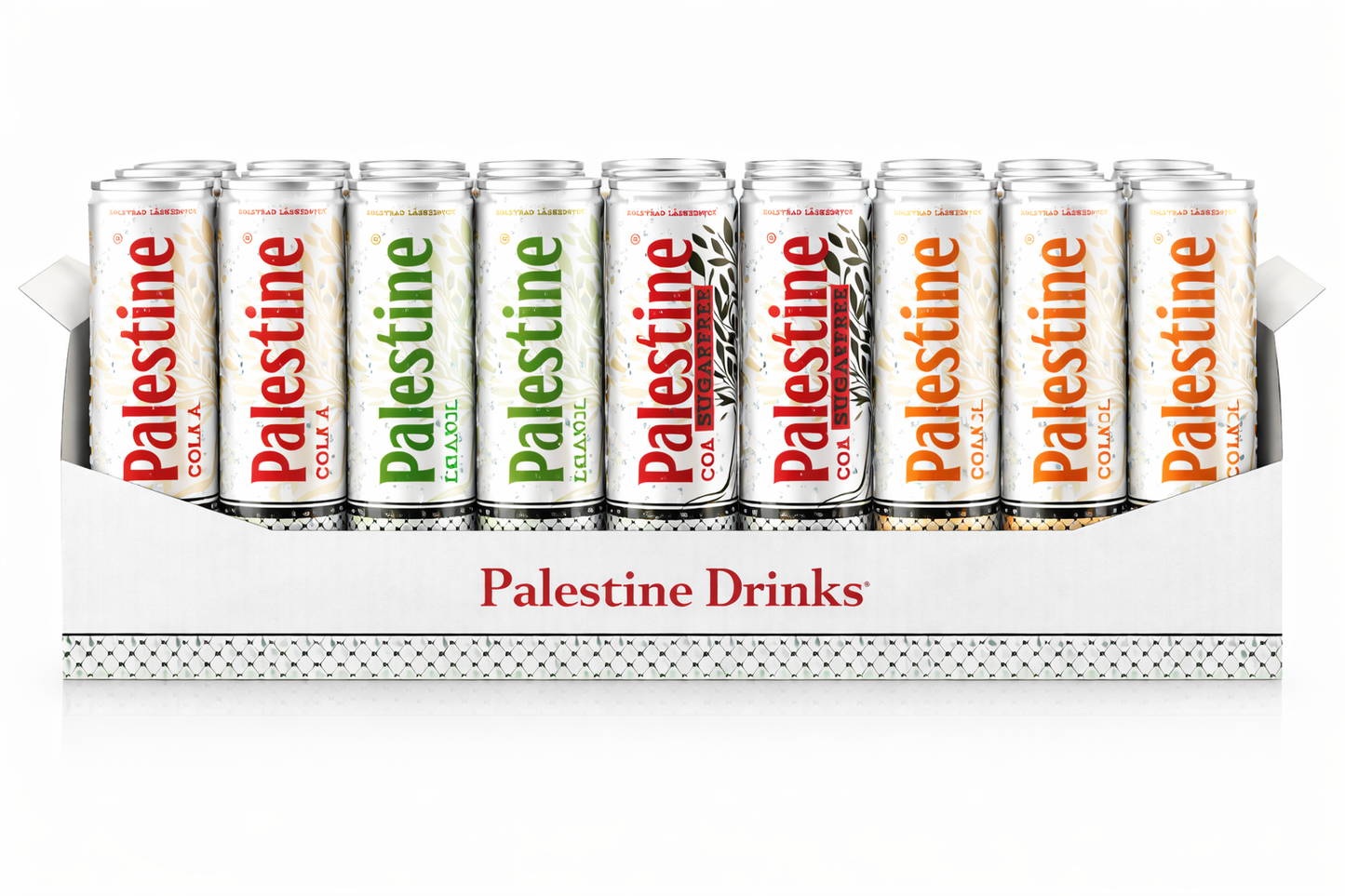 Palestine Mix Box – 24 Cans (4 Flavors)